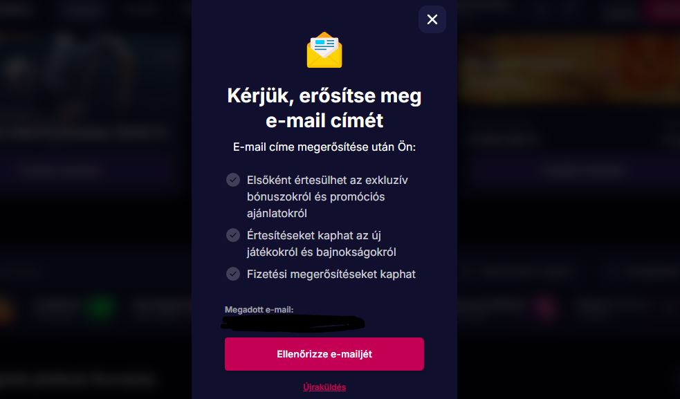 Erősítsd meg az NV Casino e-mail-címedet és férj hozzá exkluzív bónuszokhoz, promóciókhoz és fizetési értesítésekhez